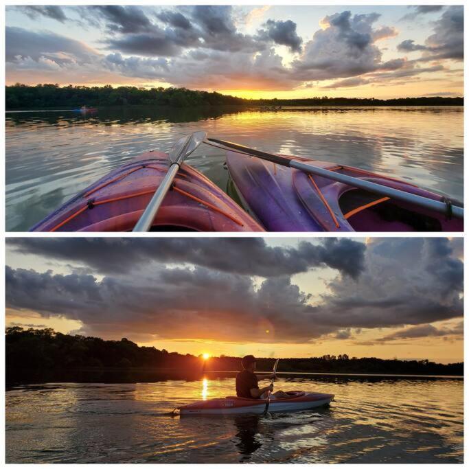 Lake House- Four Bedroom Retreat, King Bed, Beautiful Sunset! ブルックリン・センター エクステリア 写真